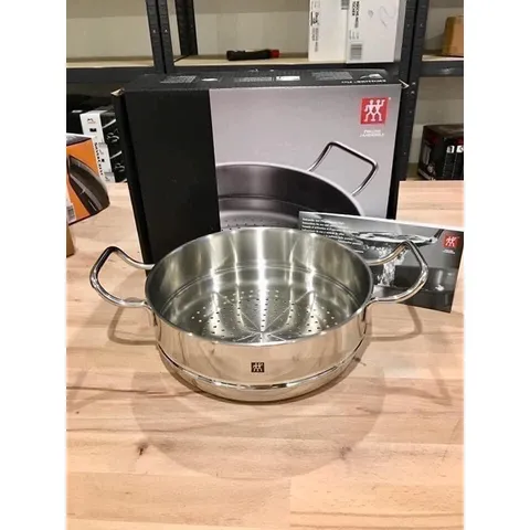 Xửng Hấp Inox Zwilling 24cm Chính Hãng Đức - Chất Liệu Thép Không Gỉ Cao Cấp - Dụng Cụ Chế Biến Món Hấp An Toàn, Sang Trọng