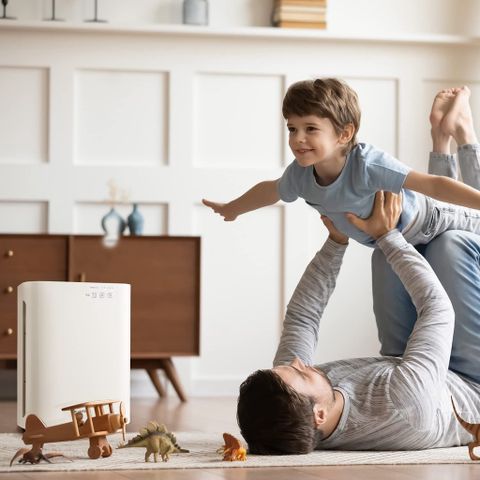 Máy Lọc Không Khí Klarstein Vita Pure 2G - Công Nghệ Lọc 5 Lớp, Diện Tích 40m², Tiêu Diệt Vi Khuẩn Với Đèn UV-C, Tiết Kiệm Điện 55W