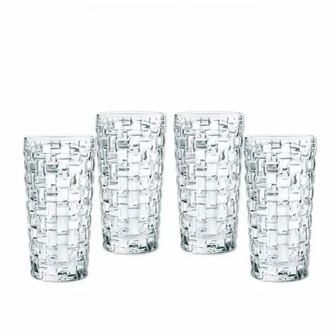 Bộ 4 Cốc Thủy Tinh Dài Nachtmann Bossa Nova 92075 - Pha Lê Cao Cấp Nhập Khẩu Đức, Ly Đồ Uống Sang Trọng 330ml