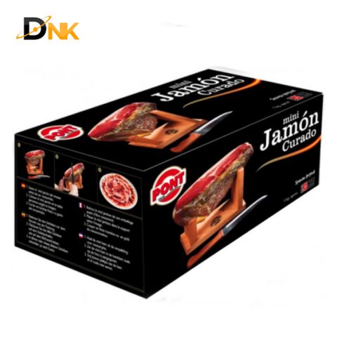 Miếng Đùi Heo Muối Mini Pont Jamon Curado 1.0Kg - Thực Phẩm Tây Ban Nha Nhập Khẩu - Bảo Quản Dễ Dàng, Hương Vị Tuyệt Hảo