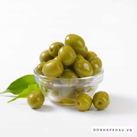 (Xả Lỗ) Quả Ô-liu Xanh Nguyên Trái Đã Tách Hạt 350g Manzanilla Olive Tây Ban Nha