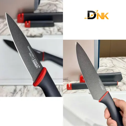 Bộ Dao Joseph Joseph Slice & Sharpen 10146 - Dao Chef 6 inch và Dao Gọt 3,5 inch An Toàn với Vỏ Bảo Vệ Mài Gốm Tiện Lợi