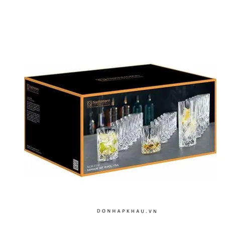 Bộ 18 Cốc Pha Lê Nachtmann Noblesse 101764 - Chất Lượng Đức, Sang Trọng, An Toàn, Thiết Kế Tinh Tế, Phù Hợp Mọi Nhu Cầu