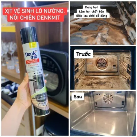 XỊT VỆ SINH LÒ NƯỚNG - LÒ VI SÓNG - NỒI CHIÊN KHÔNG DẦU DENKMIT