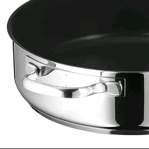 Chảo Lẩu Chống Dính WMF 28cm 2in1 Có Nắp Kính - Đồ Gia Dụng Nhà Bếp Sang Trọng, Chất Liệu Thép Không Gỉ, Công Nghệ TransTherm