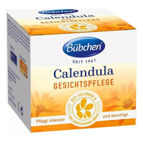 Kem Dưỡng Da Mặt Hữu Cơ Bübchen Calendula 75ml - Chăm Sóc Da Mặt An Toàn Cho Trẻ Sơ Sinh, Giảm Kích Ứng, Dưỡng Ẩm Mềm Mại