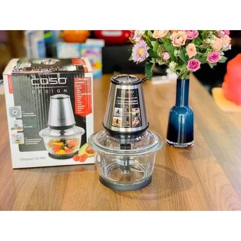 Máy Xay Thịt Caso UZ400 Cao Cấp - Đa Năng, Thủy Tinh Chịu Lực, 4 Lưỡi Dao Inox, Dễ Sử Dụng, An Toàn, Sản Phẩm Chính Hãng Đức
