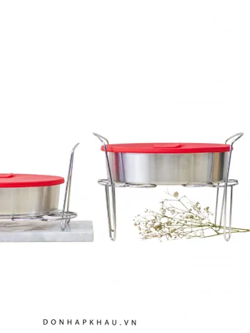 Khuôn Bánh Instant Pot 2 Tầng 3 Ngăn Có Nắp Đậy - Đồ Gia Dụng Đa Năng Cho Bếp Thông Minh, Tiết Kiệm Thời Gian Nấu Nướng