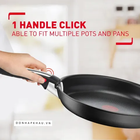 Bộ nồi chảo Tefal Ingenio Resource 6 món 26+26+18cm - L7819022 (chung tay cầm)