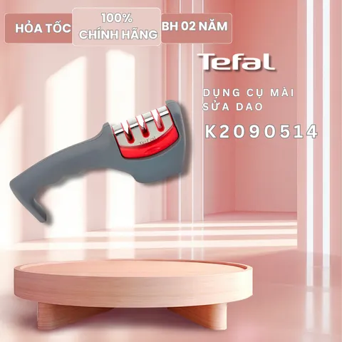 Dụng cụ mài dao Tefal Fresh Kitchen K2090514 - Thép không gỉ, an toàn, giữ lưỡi sắc bén cho mọi nhà bếp hiện đại.