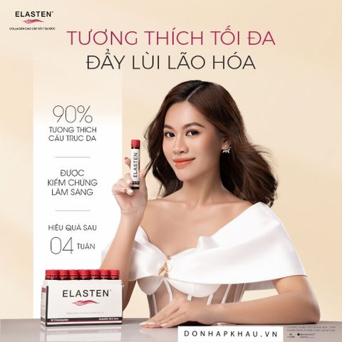 Collagen Elasten Hộp 28 ống x 25ml - Thức Uống Đẹp Da, Chống Lão Hóa, Tóc Khỏe Mạnh - Xuất Xứ Đức, Hiệu Quả Cao