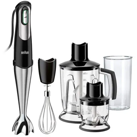 Máy Xay Cầm Tay Braun MQ7045X MultiQuick 7 Black - Động Cơ 1000W, Công Nghệ ActiveBlade, Phụ Kiện Thông Minh, Dễ Dàng Sử Dụng