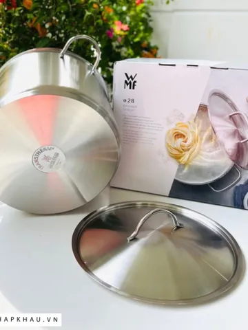 NỒI LUỘC GÀ WMF CROMARGAN 28CM , DUNG TÍCH 14L
