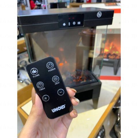 Lò Sưởi Điện UNOLD 3 Trong 1 - Hiệu Ứng Ngọn Lửa 3D Sang Trọng, An Toàn, Sưởi Ấm Không Gian Độc Đáo Mùa Đông 2023