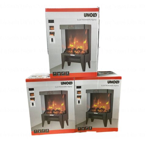 Lò Sưởi Điện UNOLD 3 Trong 1 - Hiệu Ứng Ngọn Lửa 3D Sang Trọng, An Toàn, Sưởi Ấm Không Gian Độc Đáo Mùa Đông 2023