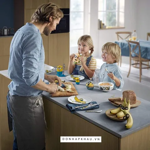 Bộ Dao Nĩa Trẻ Em Minions 6 Món - Kids Cutlery Set An Toàn, Thiết Kế Đáng Yêu, Khắc Tên Tùy Chỉnh, Thích Hợp Cho Trẻ Từ 3 Tuổi