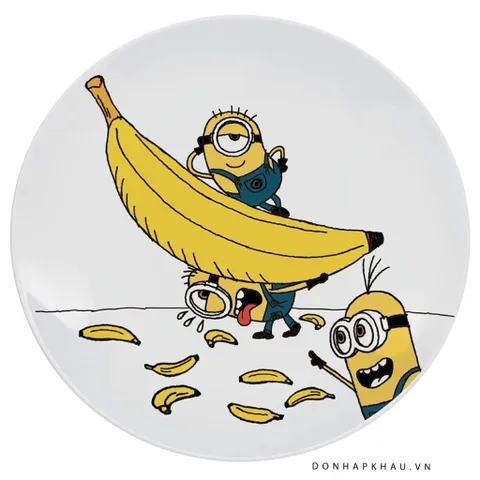 Bộ Dao Nĩa Trẻ Em Minions 6 Món - Kids Cutlery Set An Toàn, Thiết Kế Đáng Yêu, Khắc Tên Tùy Chỉnh, Thích Hợp Cho Trẻ Từ 3 Tuổi