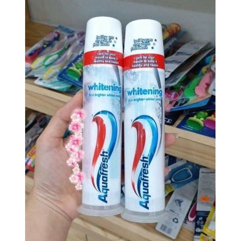 KEM ĐÁNH TRẮNG RĂNG 𝗔𝗤𝗨𝗔𝗙𝗥𝗘𝗦𝗛 𝗪𝗛𝗜𝗧𝗘𝗡𝗜𝗡𝗚 UK DẠNG ỐNG