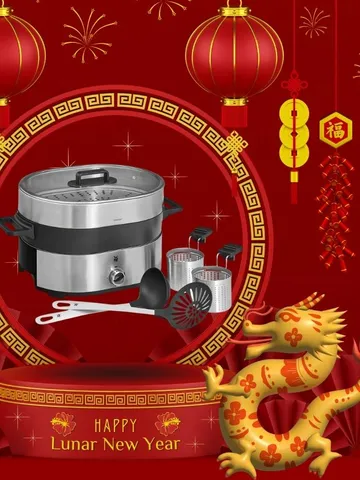 Nồi Lẩu Hấp Điện 2 Trong 1 WMF Lono Hot Pot & Steam - Chất Lượng Đức, Đa Chức Năng Nấu Các Món Á Độc Đáo Tại Nhà