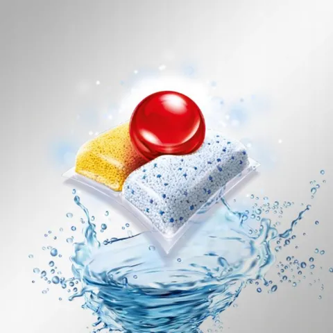 Viên Rửa Bát Finish Quantum All in 1 Hương Soda - Túi 60 Viên, Làm Sạch Vượt Trội, Giúp Chén Dĩa Sáng Bóng và Khô Nhanh