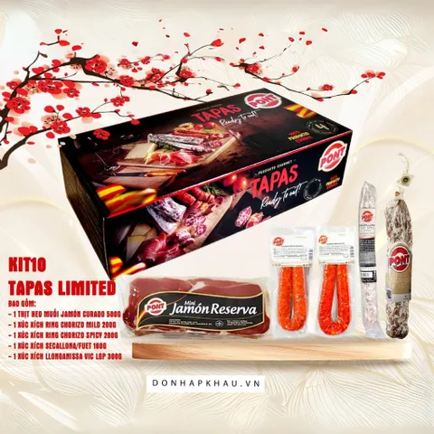 Set Đùi Heo Muối PONT Kit10 Tapas Limited - Hương vị Tây Ban Nha Set Đùi Heo Muối PONT Kit10