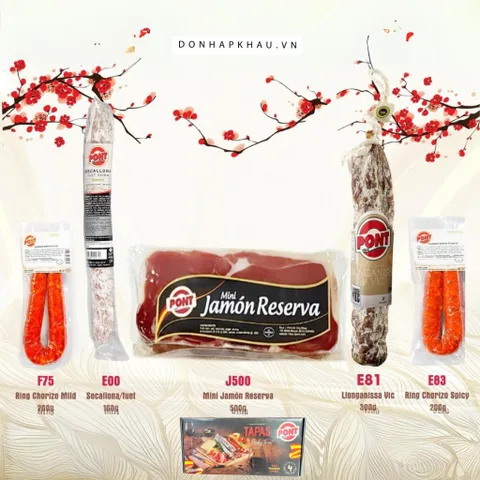 Set Đùi Heo Muối PONT Kit10 Tapas Limited - Hương vị Tây Ban Nha Set Đùi Heo Muối PONT Kit10