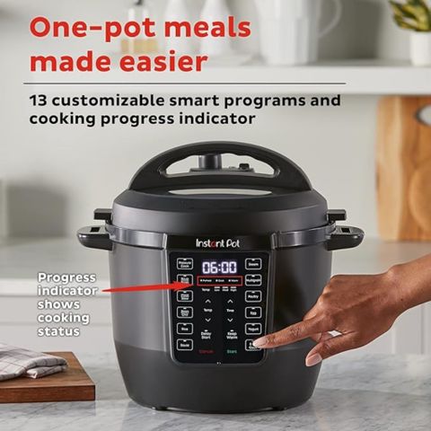 Nồi áp suất điện Instant Pot RIO 7 trong 1 - Nấu nhanh, an toàn cho gia đình 4-6 người, ứng dụng công thức nấu ăn miễn phí