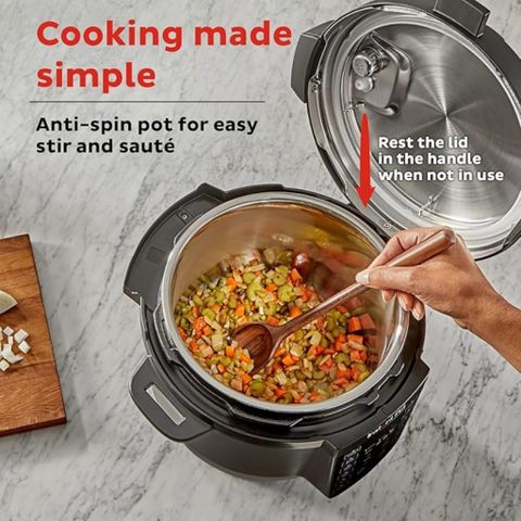 Nồi áp suất điện Instant Pot RIO 7 trong 1 - Nấu nhanh, an toàn cho gia đình 4-6 người, ứng dụng công thức nấu ăn miễn phí