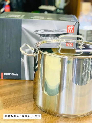 Nồi Luộc Gà Zwilling 14L - Chất Liệu Thép Không Gỉ, Đáy 3 Lớp, Đa Năng Cho Bếp, Lựa Chọn Hoàn Hảo Cho Gia Đình Đông Người