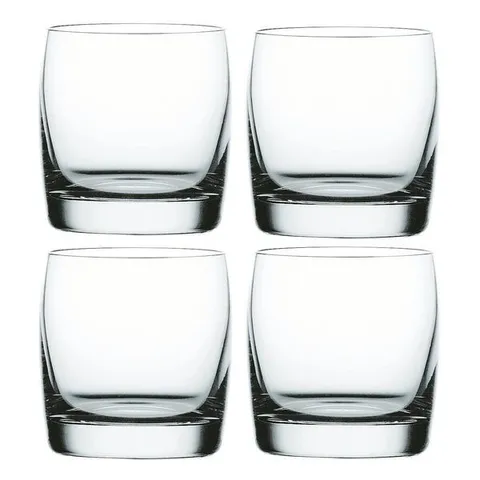 Set 4 Cốc Ngắn Nachtmann Vivendi Premium Đức - Cốc Thủy Tinh Pha Lê Cao Cấp 330ml, Ly Rượu Whisky Sang Trọng, Thiết Kế Bauhaus