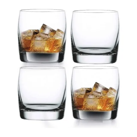 Set 4 Cốc Ngắn Nachtmann Vivendi Premium Đức - Cốc Thủy Tinh Pha Lê Cao Cấp 330ml, Ly Rượu Whisky Sang Trọng, Thiết Kế Bauhaus
