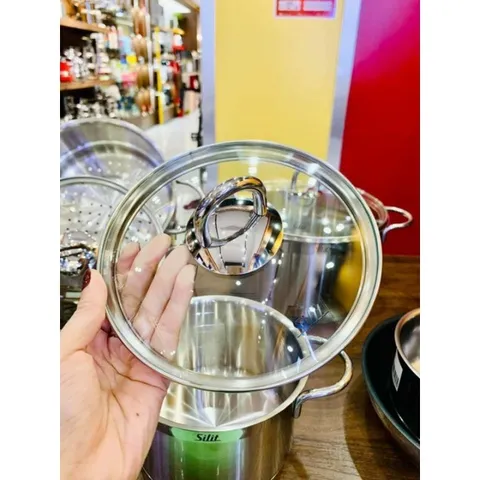 Bộ Nồi Silit Diamant 7 Món - Inox Không Gỉ Cao Cấp, Hấp Thụ Nhiệt Nhanh, Phù Hợp Mọi Loại Bếp, Nội Địa Đức, Chất Lượng Tốt