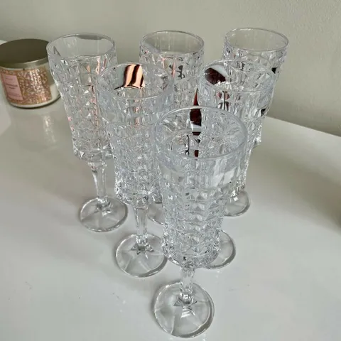 Bộ 6 Ly Vang Bohemia Diamond Kim Cương 200ml - Pha Lê Cao Cấp, Chịu Nhiệt, Thiết Kế Sang Trọng cho Tiệc Tùng và Dùng Hàng Ngày