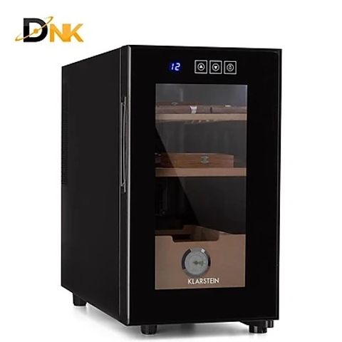 Tủ Bảo Quản Cigar Klarstein El Presidente 23L - Humidor Kiểm Soát Độ Ẩm và Nhiệt Độ Lý Tưởng Cho Người Yêu Xì Gà