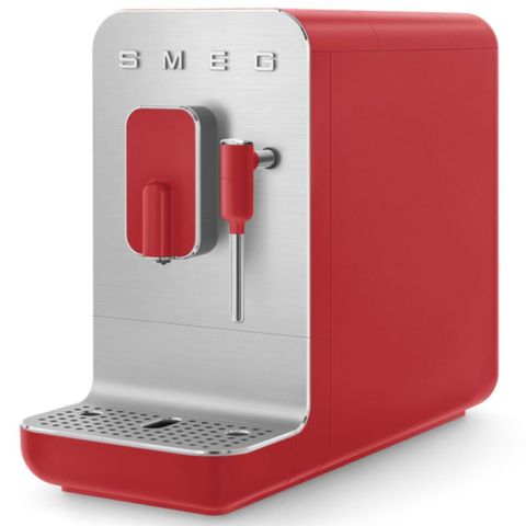 Máy Pha Cà Phê Espresso Smeg BCC02RDMEU Đỏ - 19 Bar, Tự Động, Chức Năng Tạo Bọt Sữa | Thiết Bị Pha Cà Phê Sang Trọng