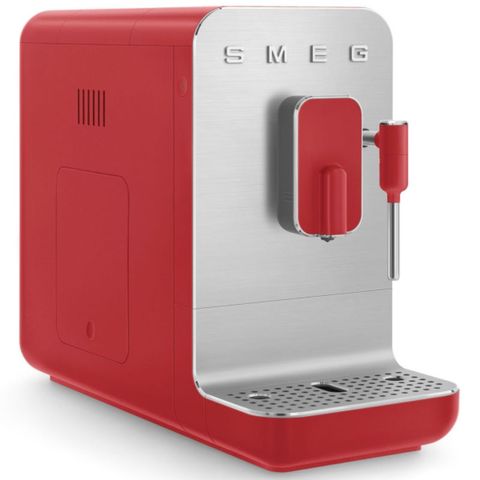 Máy Pha Cà Phê Espresso Smeg BCC02RDMEU Đỏ - 19 Bar, Tự Động, Chức Năng Tạo Bọt Sữa | Thiết Bị Pha Cà Phê Sang Trọng