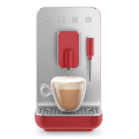 Máy Pha Cà Phê Espresso Smeg BCC02RDMEU Đỏ - 19 Bar, Tự Động, Chức Năng Tạo Bọt Sữa | Thiết Bị Pha Cà Phê Sang Trọng