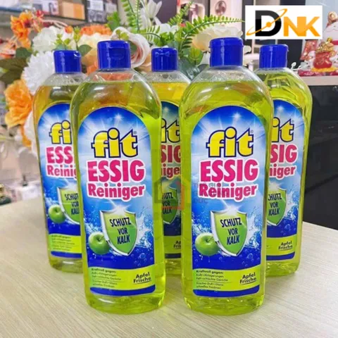 Nước tẩy rửa đa năng giấm táo Fit Essigreiniger 1L - An toàn, hiệu quả, thân thiện với môi trường, hương táo tươi mát, vệ sinh nhà cửa dễ dàng