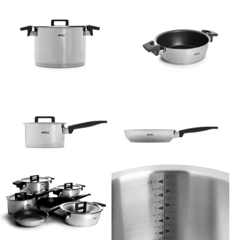 Bộ Nồi Đa Năng WOLL Concept NCSET006 - Bộ 10 Chi Tiết Nhập Khẩu Từ Đức, Chảo, Nồi, Xửng Hấp Cao Cấp, An Toàn, Tiện Lợi