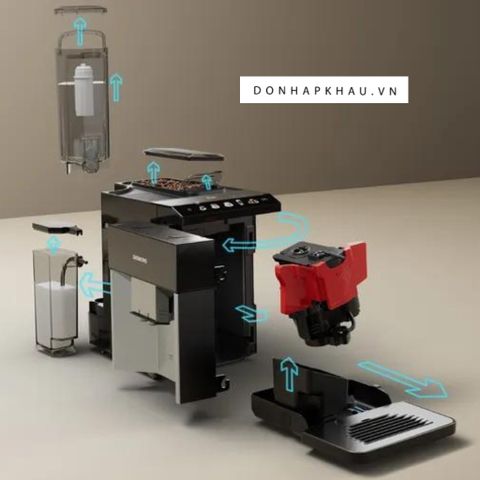 Máy Pha Cà Phê Tự Động Siemens EQ500 TQ513D01 - Espresso, Cappuccino, Thể Hiện Đẳng Cấp Tại Văn Phòng - Công Nghệ Tiên Tiến Từ Slovenia