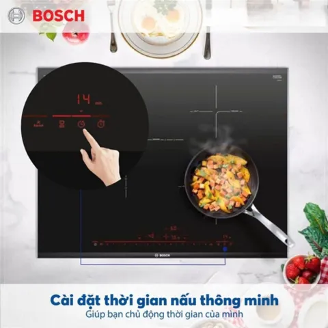 Bếp Từ Bosch PID775DC1E Lắp Âm 3 Vùng Nấu - Công Nghệ Hiện Đại 7400W, An Toàn, Sang Trọng, Made In Spain, Bảo Hành 36 Tháng