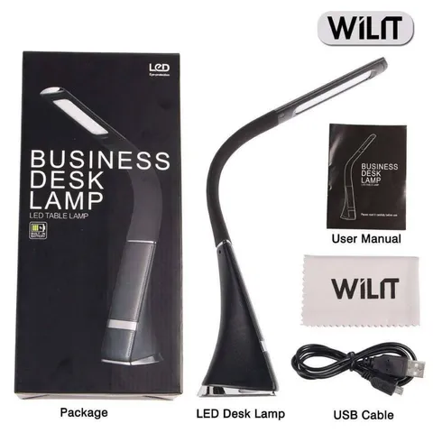 Đèn Bàn WILIT U2 - Đèn Học Chống Cận, LED Tiết Kiệm Điện, Thiết Kế Thanh Lịch, 3 Chế Độ Sáng, Hiển Thị Giờ và Nhiệt Độ