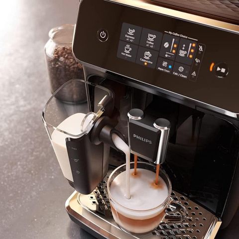 Máy Pha Cà Phê Tự Động Philips EP2230/10 - Thiết Kế Sang Trọng, Hệ Thống LatteGo, Pha Espresso và Cappuccino Dễ Dàng