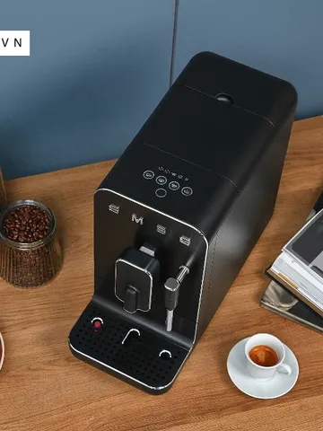 Máy Pha Cà Phê Espresso Smeg BCC02FBMEU, FULL BLACK, Thermoblock, 19 Bar