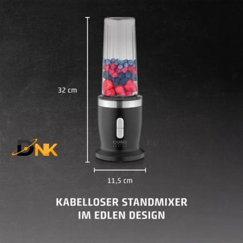 Máy Xay Sinh Tố Không Dây CASO Click & Blend 240W - Thiết Kế Nhỏ Gọn, Tiện Lợi, Dùng Ở Mọi Nơi, Bình Tritan 500ml An Toàn