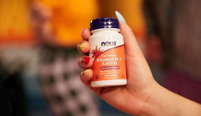 Viên Uống Vitamin D3 5000 IU NOW - Tăng Cường Đề Kháng, Khoẻ Xương, Hỗ Trợ Hệ Miễn Dịch (Hộp 240 Viên)