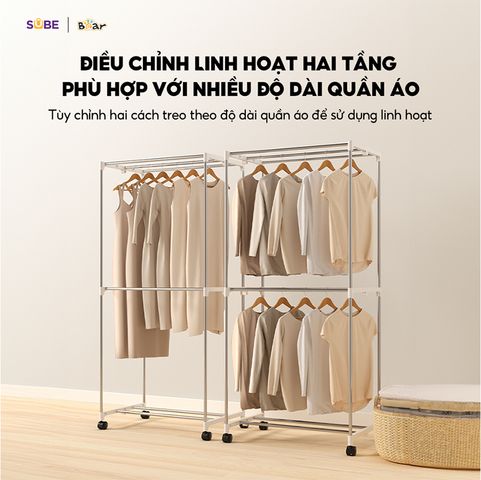 Tủ Sấy Quần Áo Bear HGJ-D12D5 - Máy Sấy 475L, Công Suất 1200W, Diệt Khuẩn 99.9%, Sấy Khô Nhanh Chóng, Đa Năng Cho Gia Đình