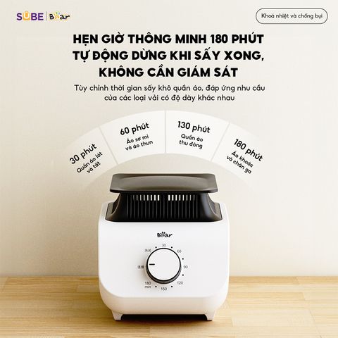Tủ Sấy Quần Áo Bear PCD-4H12G - Công Nghệ Sấy 3D Hiện Đại, Khử Khuẩn 99,99%, Dung Tích 400L, Tiết Kiệm Không Gian Cho Gia Đình