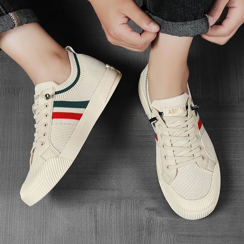 Giày Thể Thao Nam Sneaker K718 - Vải Dệt Cao Cấp Co Giãn, Phong Cách Thời Trang Đa Năng Cho Người Trẻ