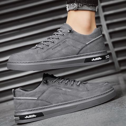 Giày Sneaker Nam Thấp Cổ Da Lộn - Mẫu Mới 1990, Đế Cao Su Tự Nhiên, Phong Cách Trẻ Trung, Năng Động, Dễ Phối Đồ, Size 39-44